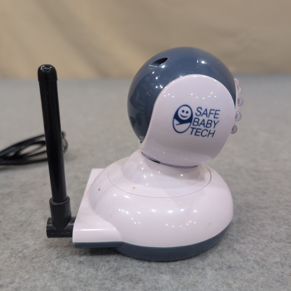 Safe Baby Tech Wireless Video Baby Monitor Camera White Blue Night Vision VG - Picture 3 of 5